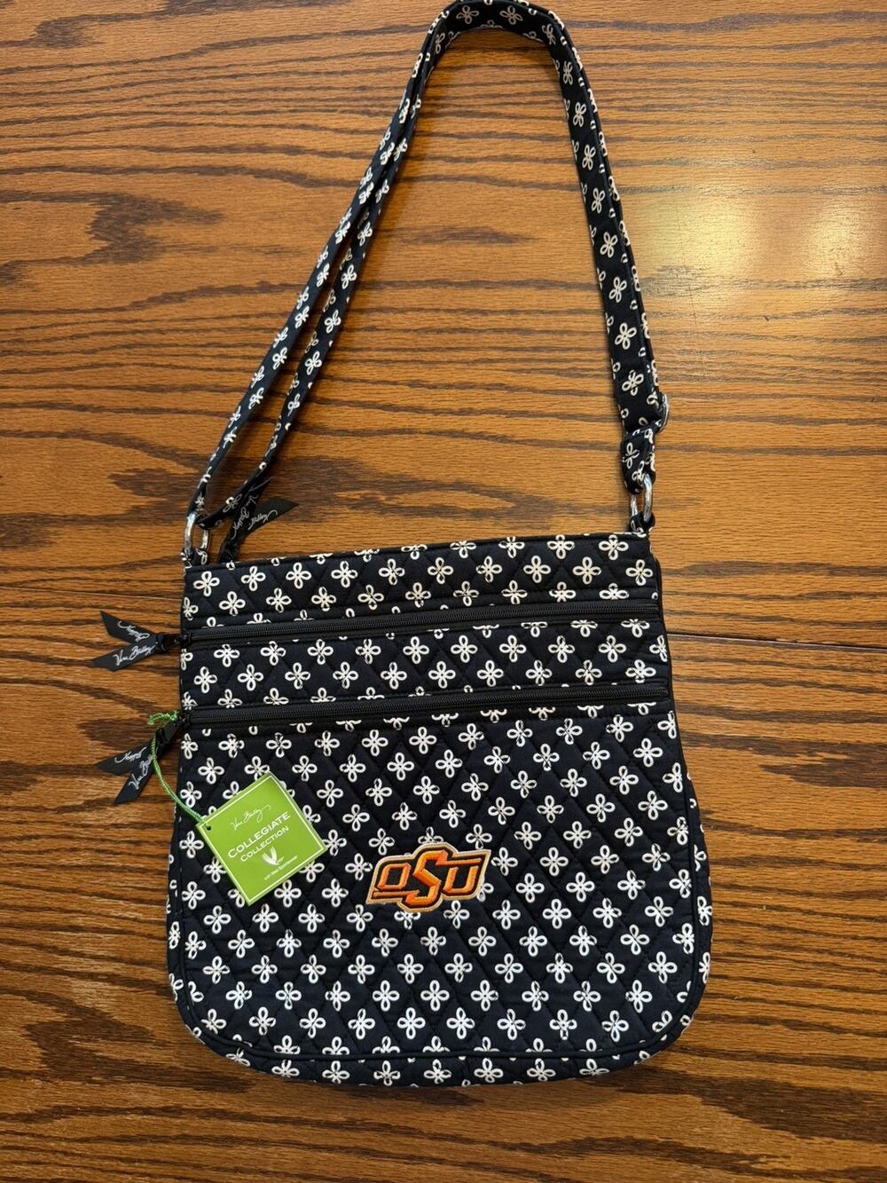 NWT OKLAHOMA STATE OSU Triple Zip Hipster Purse Vera Bradley College Purse
